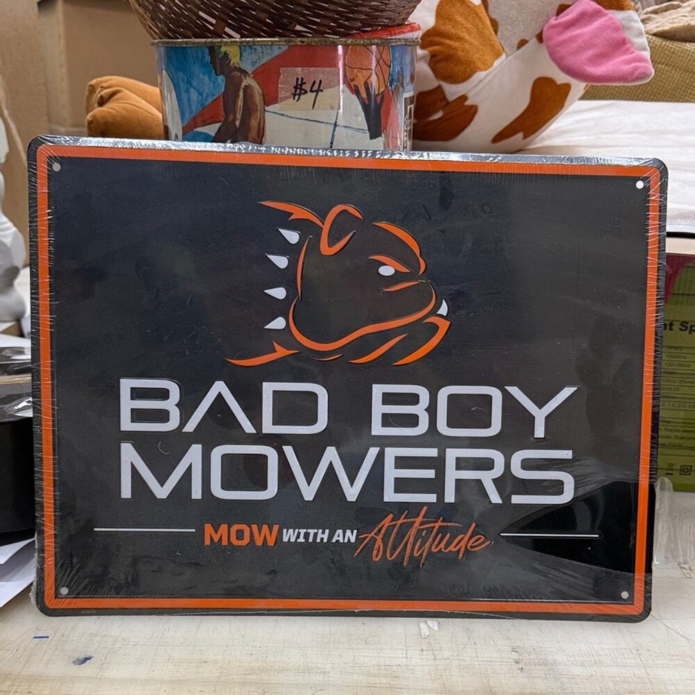 Bad Boy Mowers Metal Garage Sign like Harley